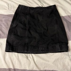black denim skirt